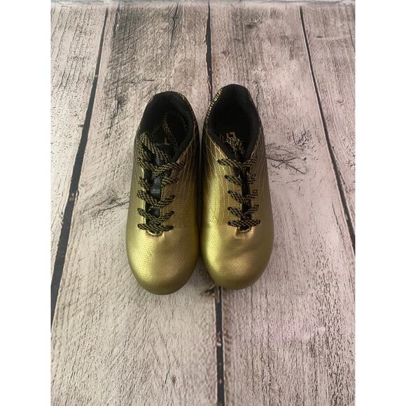DSG Unisex Kids Ocala Gold/Black Soccer Cleats / Size: C13 - Picture 2 of 10